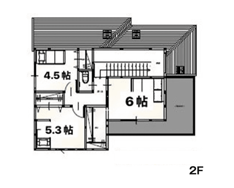 鯰田モデルハウス 間取り 2階